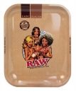 Dreh Tablett Rolling Tray RAW groß ca. 34 x 28 x 2,5cm "RJB Girl 2"